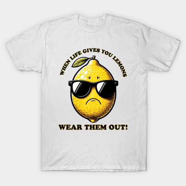 Cool Citrus: Lemon Life's Twists T-Shirt by vk09design